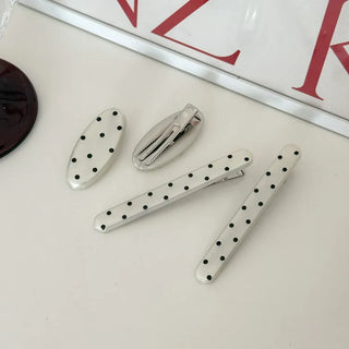 Hard Spot Polka Dot Hair Clip 2 Types