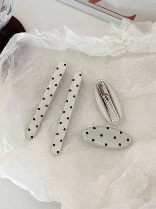 Hard Spot Polka Dot Hair Clip 2 Types