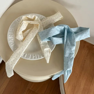 Dot Midi Muffler Tie Scarf