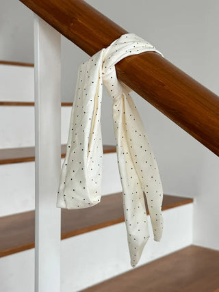 Dot Midi Muffler Tie Scarf