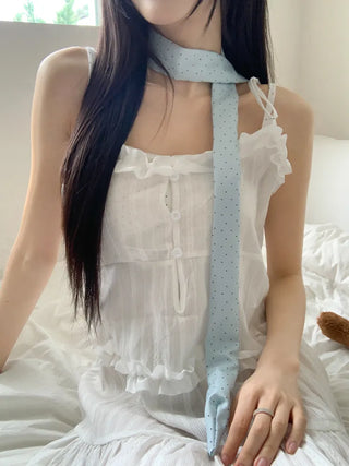 Dot Midi Muffler Tie Scarf