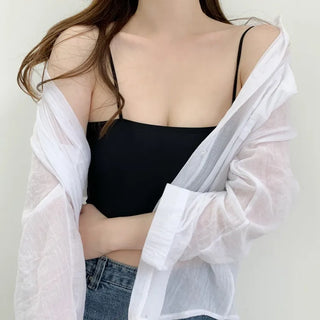 Square Seamless Strapless Wire-Free Bralette Top