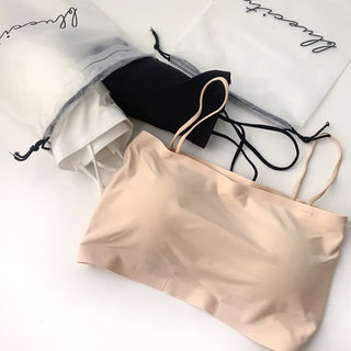 Square Seamless Strapless Wire-Free Bralette Top