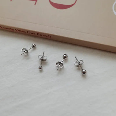 Non-Tarnishing Surgical Steel Day Ball Stud Earrings