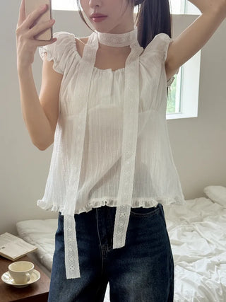 Pure Courtney Flower Tie Scarf Muffler 3 Types