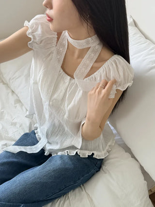 Pure Courtney Flower Tie Scarf Muffler 3 Types