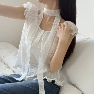 Pure Courtney Flower Tie Scarf Muffler 3 Types
