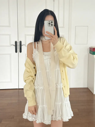 Pure Courtney Flower Tie Scarf Muffler 3 Types