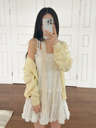 Pure Courtney Flower Tie Scarf Muffler 3 Types