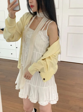 Pure Courtney Flower Tie Scarf Muffler 3 Types