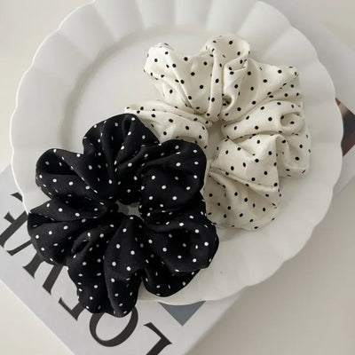 Soft Dot Scrunchie Hair Tie