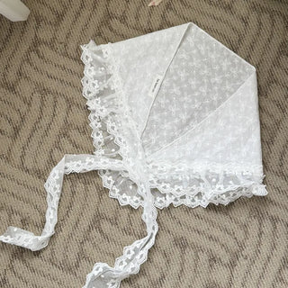 Mix & Match Pattern Lace Punching Headscarf Layered Wrap Skirt Scarf