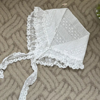 Mix & Match Pattern Lace Punching Headscarf Layered Wrap Skirt Scarf