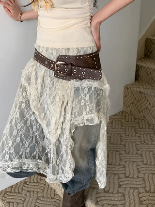 Big Douche Studded Wide Leather Belt