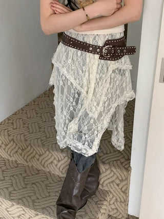 Big Douche Studded Wide Leather Belt