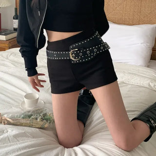 Big Douche Studded Wide Leather Belt