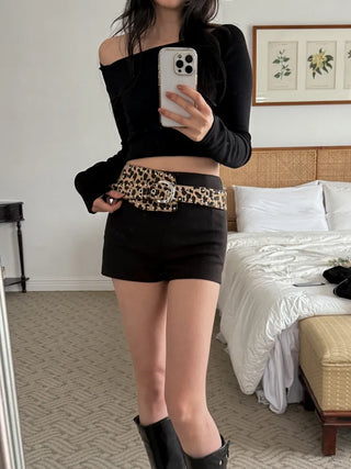 Big Douche Studded Wide Leather Belt
