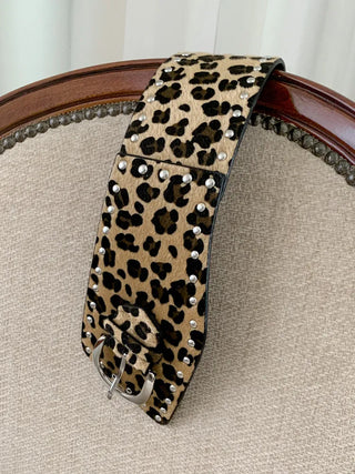 Big Douche Studded Wide Leather Belt