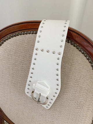 Big Douche Studded Wide Leather Belt