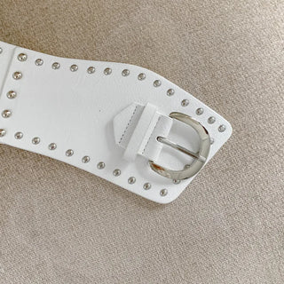 Big Douche Studded Wide Leather Belt