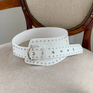 Big Douche Studded Wide Leather Belt