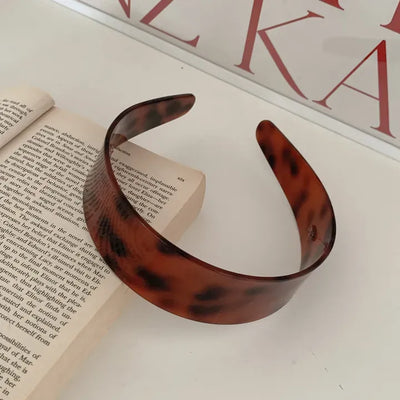 Plate Leopard Print Headband Hairband