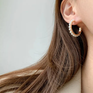 Pearl Selling Stud Ring Earring Set