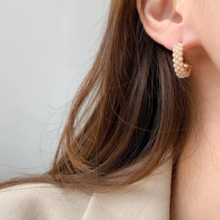 Pearl Selling Stud Ring Earring Set