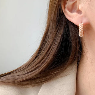 Pearl Selling Stud Ring Earring Set
