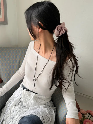 Zipper Storage Daily Hair Scrunchie