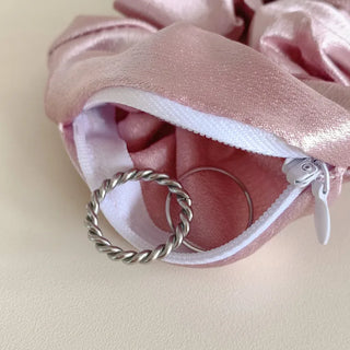 Zipper Storage Daily Hair Scrunchie