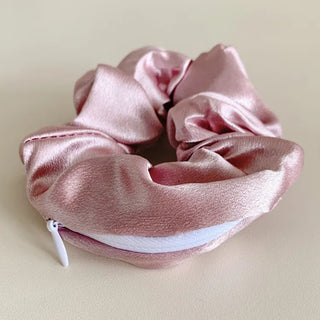 Zipper Storage Daily Hair Scrunchie