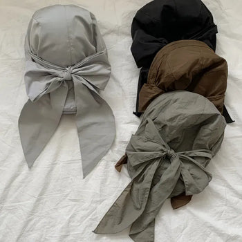 Strap Down Crinkle Bandana Hunting Cap Hat