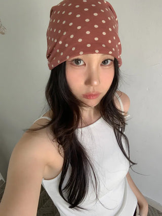 Dual Dot Twist Beanie Hat