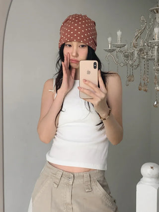 Dual Dot Twist Beanie Hat