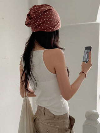 Dual Dot Twist Beanie Hat