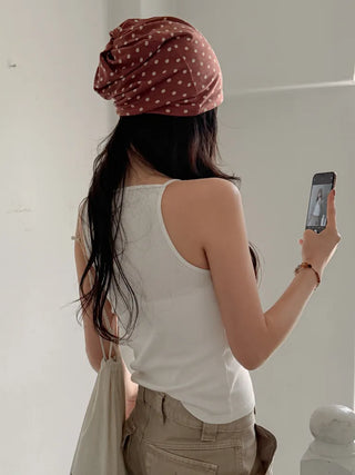 Dual Dot Twist Beanie Hat