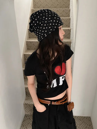 Dual Dot Twist Beanie Hat