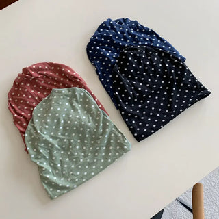 Dual Dot Twist Beanie Hat