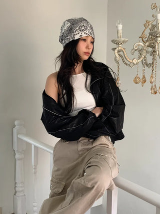 Disstored Paisley Twist Pattern Beanie Hat