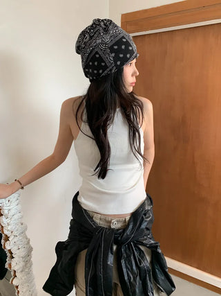 Disstored Paisley Twist Pattern Beanie Hat