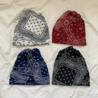 Disstored Paisley Twist Pattern Beanie Hat