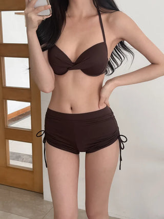Mixed Print Cover-up Set Bikini Swimwear