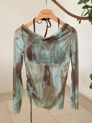 Mixed Print Cover-up Set Bikini Swimwear