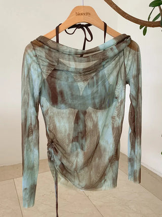Mixed Print Cover-up Set Bikini Swimwear