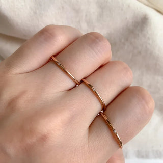 Non-tarnishing Surgical Steel Only You Couple Rings Cubic Zirconia Rings