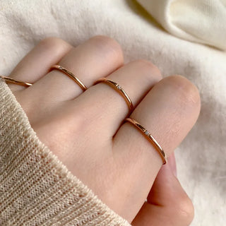 Non-tarnishing Surgical Steel Only You Couple Rings Cubic Zirconia Rings