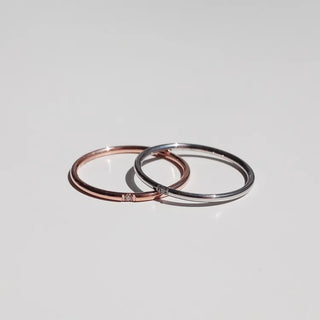 Non-tarnishing Surgical Steel Only You Couple Rings Cubic Zirconia Rings