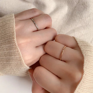 Non-tarnishing Surgical Steel Only You Couple Rings Cubic Zirconia Rings