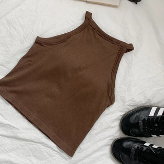 Sling Halterneck Ribbed Cupid Bralette Sleeveless